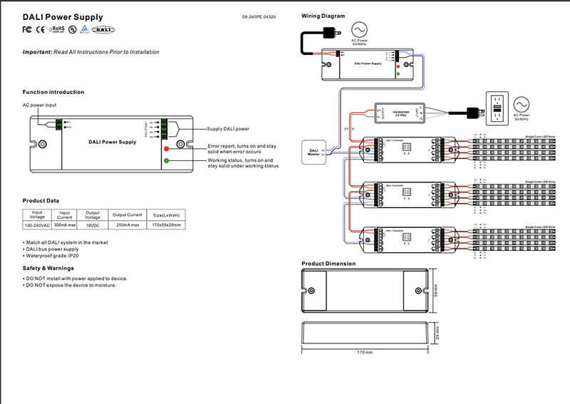 Dali Power Supply Instyle Led Ltd