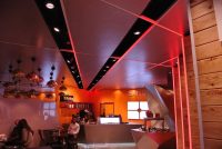 Samba Swirl ceiling LED strip - red colour sequence