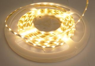 Bright Warm White LED Tape on a reel