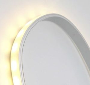 LED tape extrusion bent in an arch