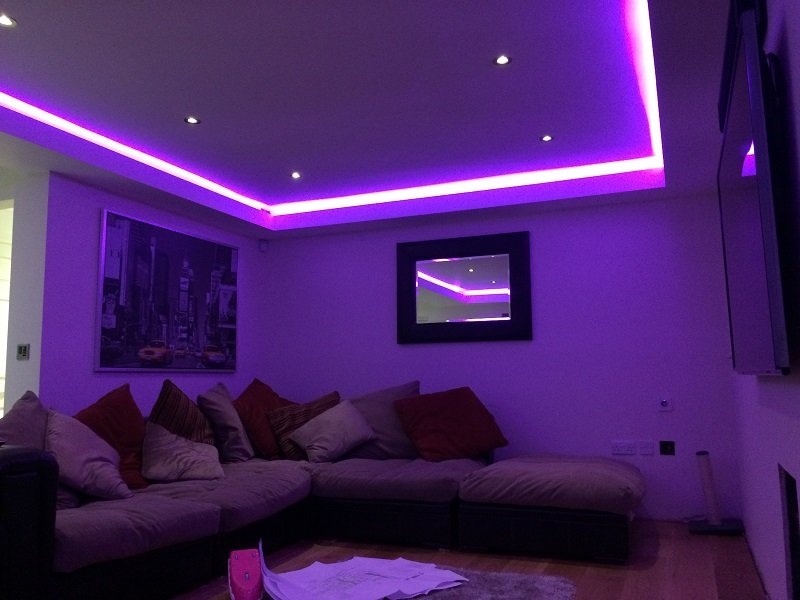 Nice Bedroom Rgb Lighting Ideas in Living room