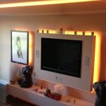 TV wall-wash RGB LEDs create a rich amber