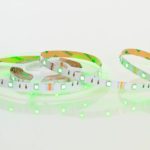 10-watt RGBW LED tape-reel set to lime green