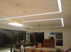 Feature ceiling LED strips