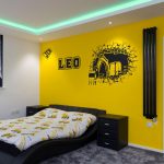 yellow bedrooom with RGBW LED coving