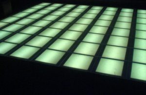 LED dancefloor using lightbox design