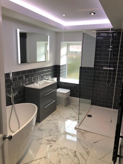 Bathroom refurb and LED lighting by InStyle & Priopserve