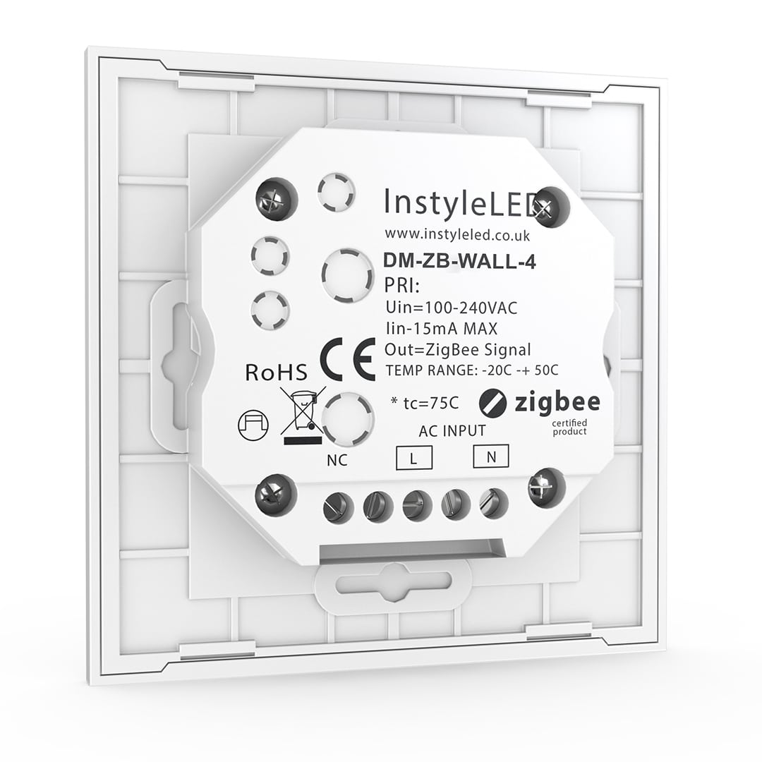 Wireless Wall Mount Touchpad for White LED Dimmers