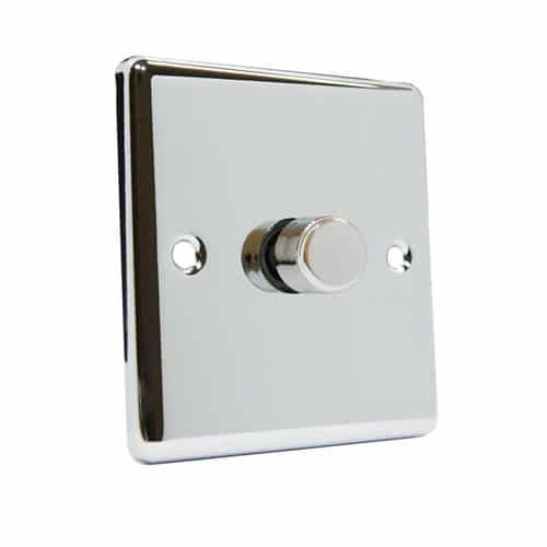 400W TRIAC Rotary Dimmer (chrome)