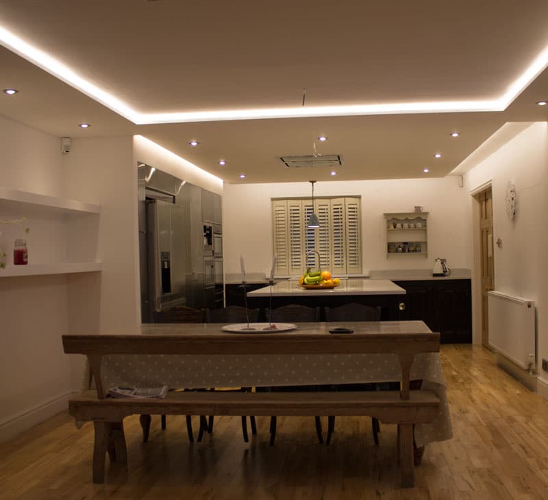 Residential kitchen LED lighting project
